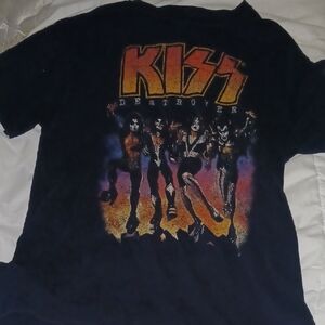 Vintage KISS Destroyer Graphic Band T-Shirt Size M